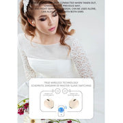 X6WS Mini Noise Reduction Digital Display TWS Wireless Bluetooth Earphone(Skin Color)