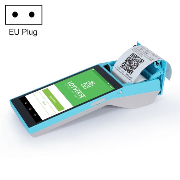 SGT-SP01 5.5 inch HD Screen Handheld POS Receipt Printer, Basic Version, EU Plug(Blue)