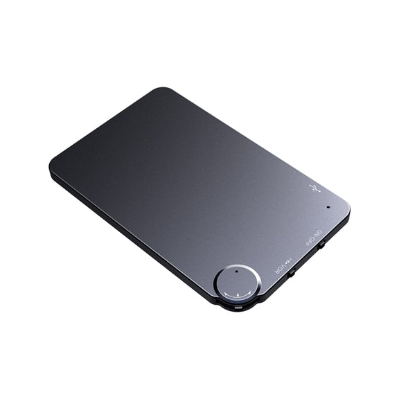 K2 Portable Ultra-thin Card Voice Recorder, Capacity:16GB(Black)