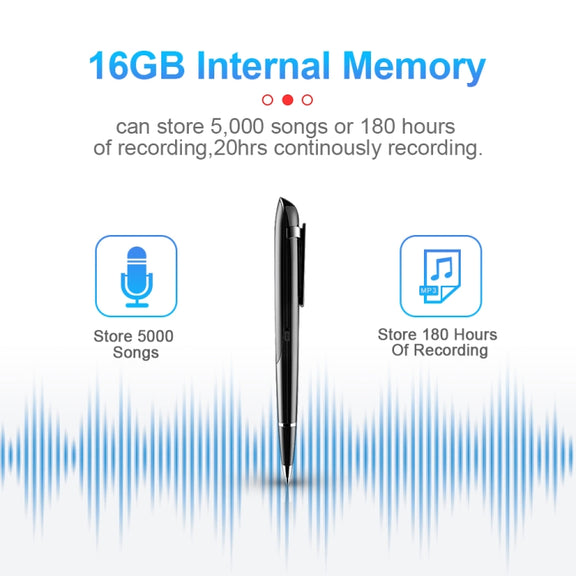 Q9 AI Intelligent High-definition Noise Reduction Conference Recording Pen Voice Control Recorder, Capacity:4GB(Black)