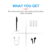 Q9 AI Intelligent High-definition Noise Reduction Conference Recording Pen Voice Control Recorder, Capacity:4GB(Black)