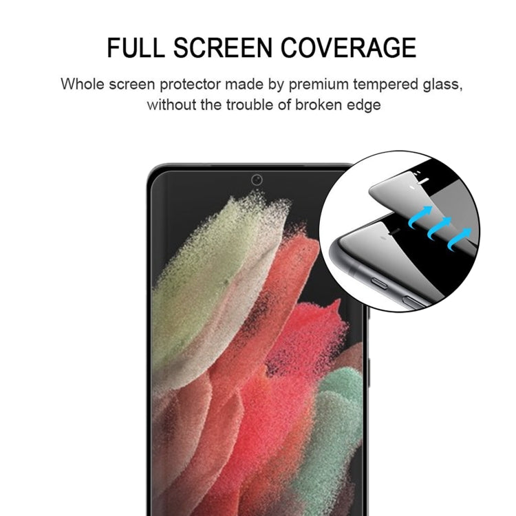 For Samsung Galaxy S22 Ultra 5G Edge Glue 3D Curved Edge Full Screen Tempered Glass Film(Black) - free shipping - PMC TechLife - Order now!