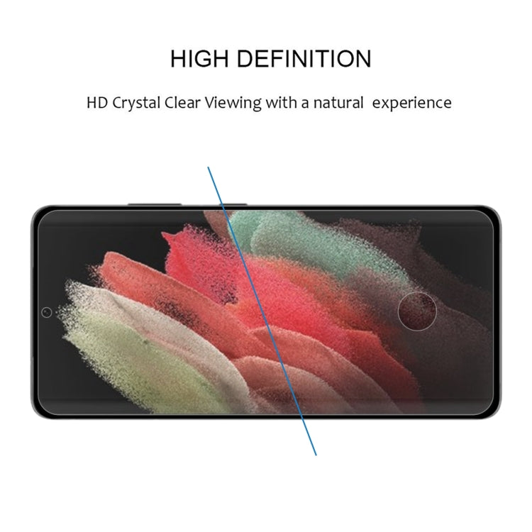 For Samsung Galaxy S22 Ultra 5G Edge Glue 3D Curved Edge Full Screen Tempered Glass Film(Black) - free shipping - PMC TechLife - Order now!