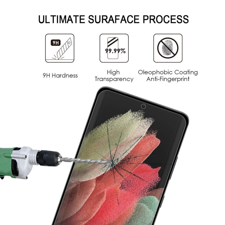 For Samsung Galaxy S22 Ultra 5G Edge Glue 3D Curved Edge Full Screen Tempered Glass Film(Black) - free shipping - PMC TechLife - Order now!