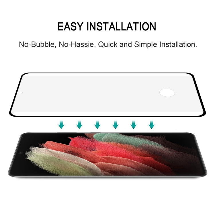 For Samsung Galaxy S22 Ultra 5G Edge Glue 3D Curved Edge Full Screen Tempered Glass Film(Black) - free shipping - PMC TechLife - Order now!