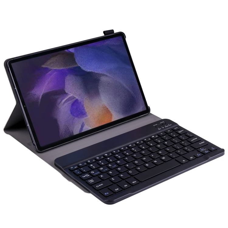 A08 Ultra-thin Bluetooth Keyboard Leather Case For Samsung Galaxy Tab A8 2021 SM-X205 / SM-X200(Black)