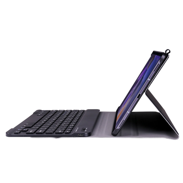 A08 Ultra-thin Bluetooth Keyboard Leather Case For Samsung Galaxy Tab A8 2021 SM-X205 / SM-X200(Black)