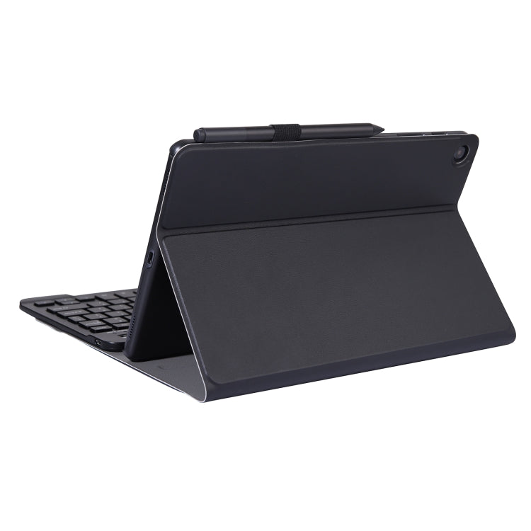 A08 Ultra-thin Bluetooth Keyboard Leather Case For Samsung Galaxy Tab A8 2021 SM-X205 / SM-X200(Black)