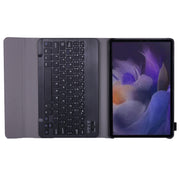A08 Ultra-thin Bluetooth Keyboard Leather Case For Samsung Galaxy Tab A8 2021 SM-X205 / SM-X200(Black)