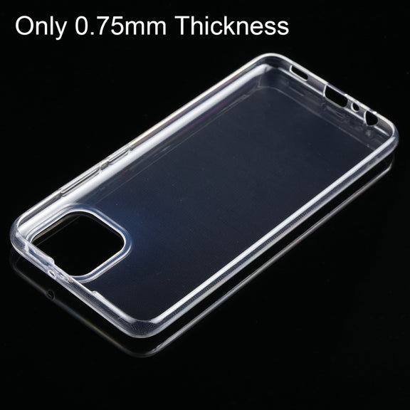 For Samsung Galaxy A03 0.75mm Ultra-thin Transparent TPU Soft Phone Case