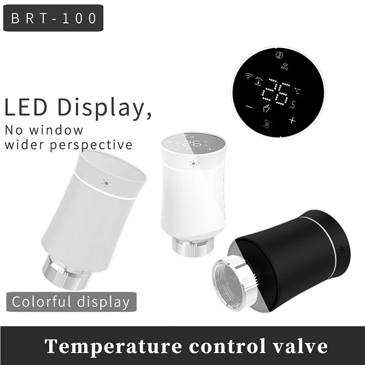 BRT-100 LED Display Temperature Control Valve(White) - free shipping - PMC TechLife - Order now!