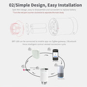 BRT-100 LED Display Temperature Control Valve(White)