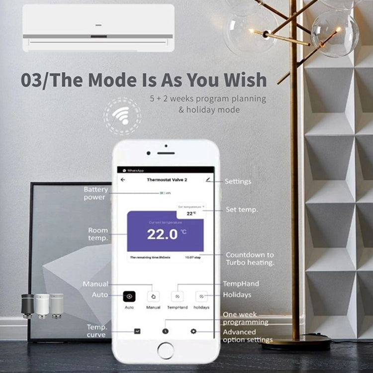 BRT-100 LED Display Temperature Control Valve(White) - free shipping - PMC TechLife - Order now!