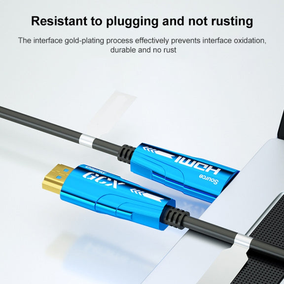 HDMI 2.0 Male to HDMI 2.0 Male 4K HD Active Optical Cable, Cable Length:50m