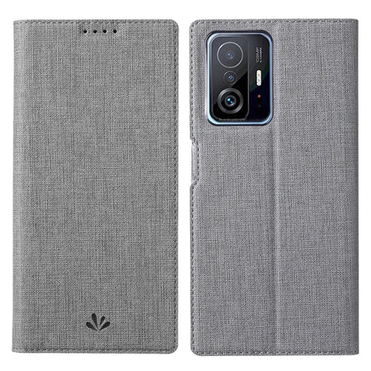 For Xiaomi Mi 11T / 11T Pro ViLi DMX Series Shockproof Magnetic Flip Leather Case(Grey) - Xiaomi Cases by ViLi | Online Shopping South Africa | PMC Jewellery | Buy Now Pay Later Mobicred