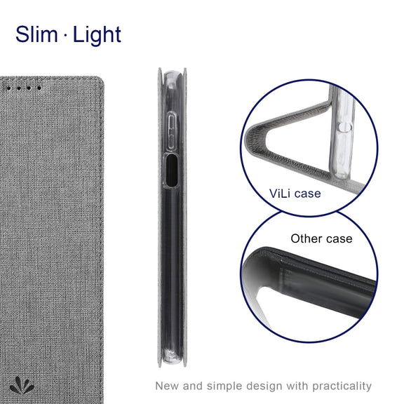 For Xiaomi Mi 11T / 11T Pro ViLi DMX Series Shockproof Magnetic Flip Leather Case(Grey)