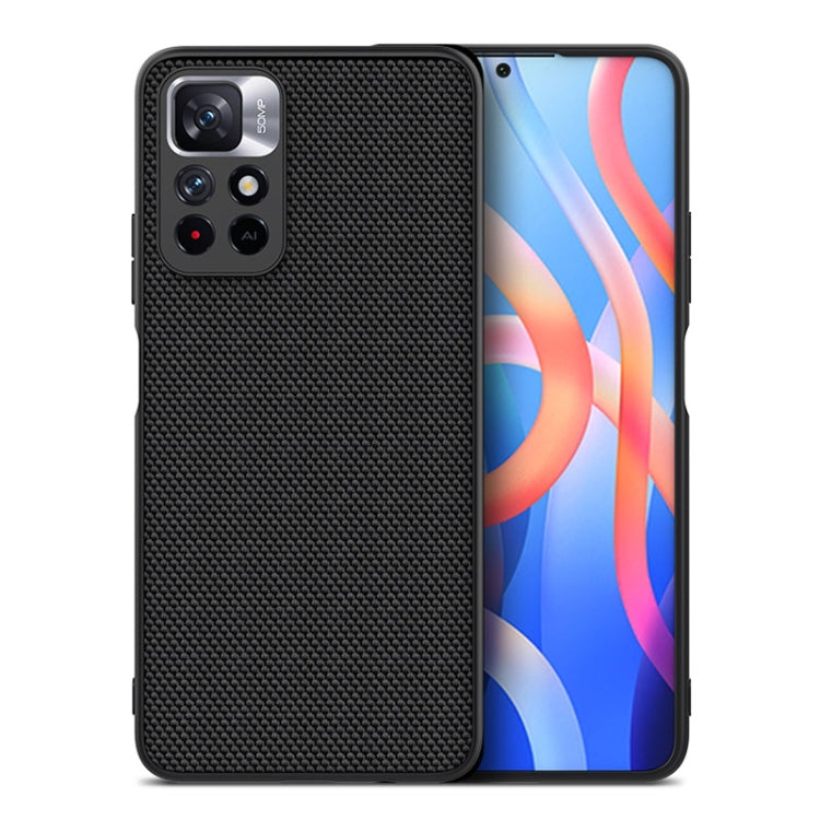 For Xiaomi Redmi Note 11 5G / 11T 5G / 11S 5G / Poco M4 Pro 5G NILLKIN 3D Textured Nylon Fiber TPU Phone Case(Black) - Xiaomi Cases by NILLKIN | Online Shopping South Africa | PMC TechLife | Buy Now Pay Later Mobicred