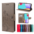 For Samsung Galaxy A33 5G Butterfly Flower Pattern Horizontal Flip Leather Phone Case with Card Slot & Holder(Grey) - Galaxy Phone Cases by PMC TechLife | Online Shopping South Africa | PMC TechLife | Buy Now Pay Later Mobicred