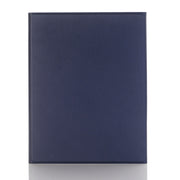 A11B-A Lambskin Texture Square Keycap Bluetooth Keyboard Leather Case with Touch Control For iPad Air 5 / 4 2020 10.9 / Pro 11 inch 2021 & 2020 & 2018(Blue)