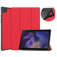 For Samsung Galaxy Tab A8 2021 SM-X205 3-Fold Holder Leather Tablet Case(Red) - Other Galaxy Tab PC by PMC TechLife | Online Shopping South Africa | PMC TechLife | Buy Now Pay Later Mobicred
