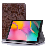 For Samsung Galaxy Tab A7 Lite T220/T225 Crocodile Texture Leather Tablet Case(Brown)