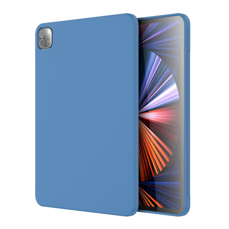 For iPad Pro 11 inch 2022 / 2021 / 2020 Mutural Silicone Microfiber Tablet Case(Light Blue) - free shipping - PMC TechLife - Order now!