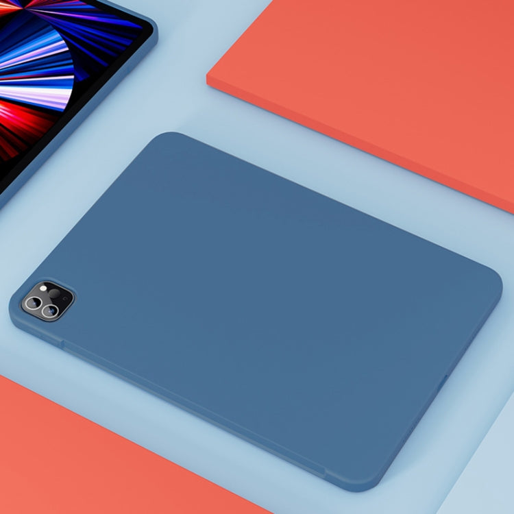 For iPad Pro 12.9 inch Mutural Silicone Microfiber Tablet Case(Light Blue) - iPad Pro 12.9 (2022/2021) Cases by Mutural | Online Shopping South Africa | PMC TechLife