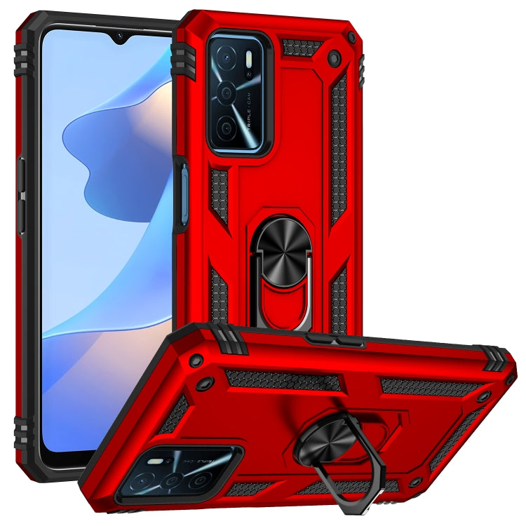 For OPPO A16 Shockproof TPU + PC Phone Case(Red) - free shipping - PMC TechLife - Order now!