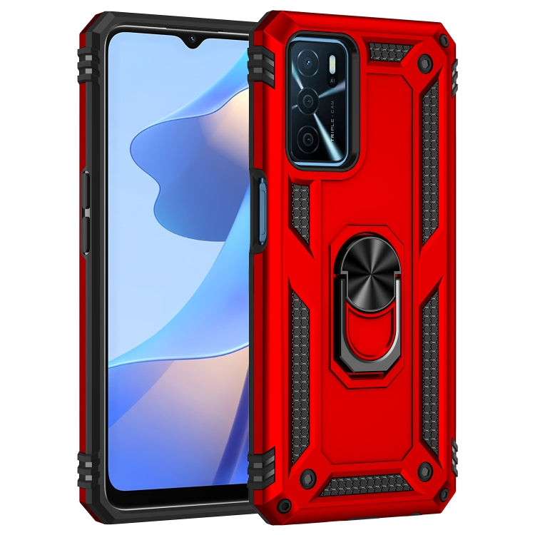 For OPPO A16 Shockproof TPU + PC Phone Case(Red) - free shipping - PMC TechLife - Order now!