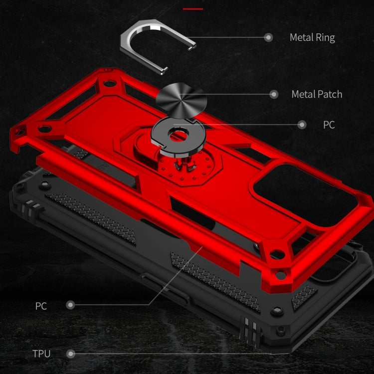 For OPPO A16 Shockproof TPU + PC Phone Case(Red) - free shipping - PMC TechLife - Order now!