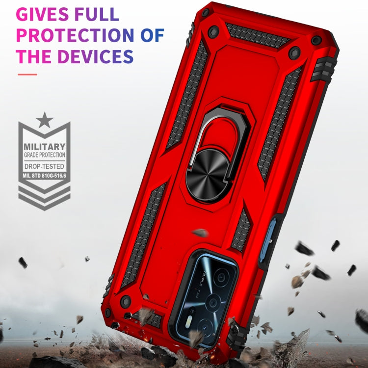 For OPPO A16 Shockproof TPU + PC Phone Case(Red) - free shipping - PMC TechLife - Order now!