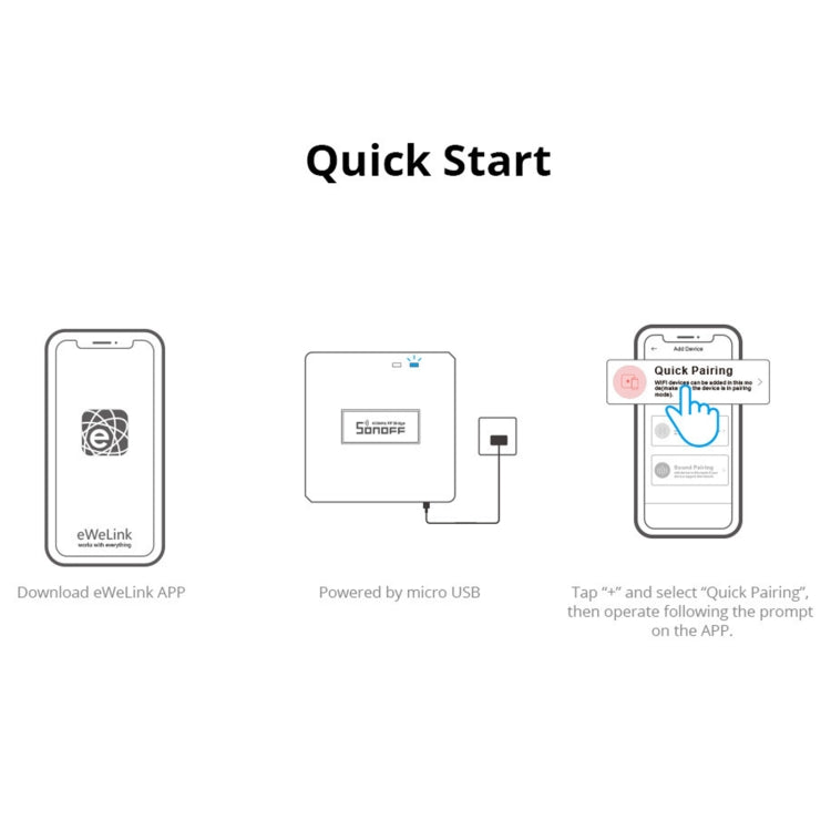 Sonoff RF Bridge R2 433MHz to Wifi Smart Home Security Remote Switch(White) - free shipping - PMC TechLife - Order now!