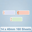 14 x 40mm 160 Sheets Thermal Printing Label Paper For NiiMbot D101 / D11(Cute Animals) - Printing Paper by PMC TechLife | Online Shopping South Africa | PMC TechLife | Buy Now Pay Later Mobicred