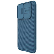 For Samsung Galaxy S22+ 5G NILLKIN Black Mirror Pro Series Camshield Phone Case(Blue)