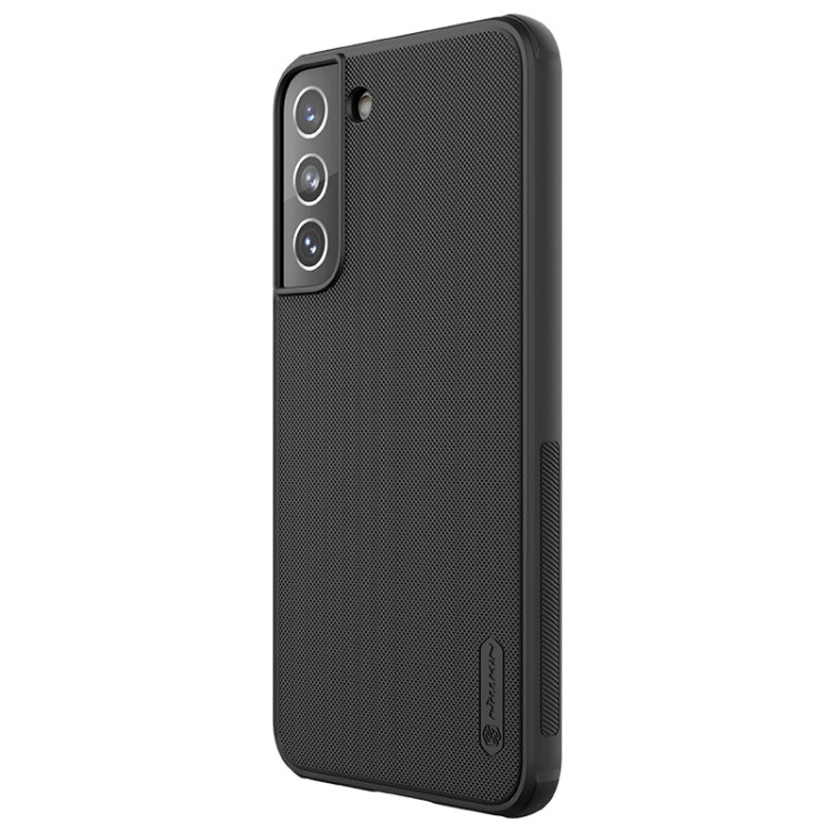For Samsung Galaxy S22 5G NILLKIN Super Frosted Shield Pro PC + TPU Phone Case(Black)