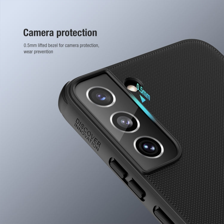 For Samsung Galaxy S22 5G NILLKIN Super Frosted Shield Pro PC + TPU Phone Case(Black)