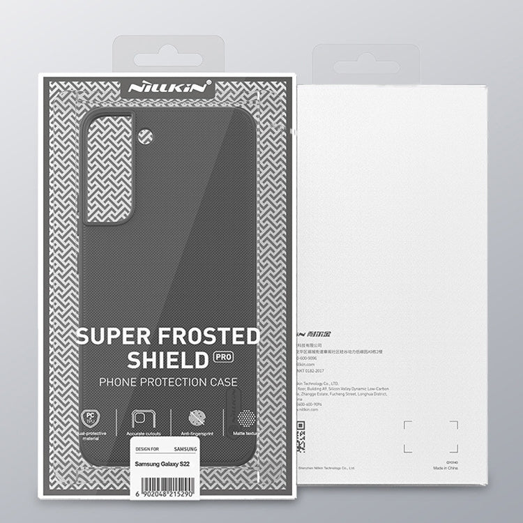 For Samsung Galaxy S22 5G NILLKIN Super Frosted Shield Pro PC + TPU Phone Case(Black) - free shipping - PMC Jewellery - Order now!