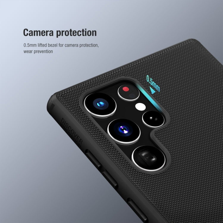For Samsung Galaxy S22 Ultra 5G NILLKIN Super Frosted Shield Pro PC + TPU Phone Case(Black) - Galaxy S22 Ultra 5G Cases by NILLKIN | Online Shopping South Africa | PMC TechLife | Buy Now Pay Later Mobicred