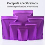 100 PCS/Set Matte Aluminum Foil Snack Stand-up Pouch, Size:18x26+4cm(White)
