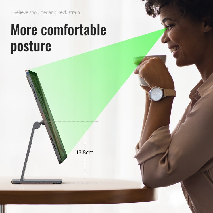 R-JUST SJ18 Square Desktop Magnetic Holder(Grey) - Desktop Holder by R-JUST | Online Shopping South Africa | PMC TechLife | Buy Now Pay Later Mobicred