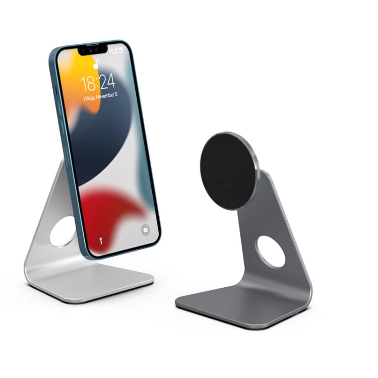 R-JUST SJ19 Round Desktop Magnetic Holder(Grey) - Desktop Holder by R-JUST | Online Shopping South Africa | PMC TechLife | Buy Now Pay Later Mobicred