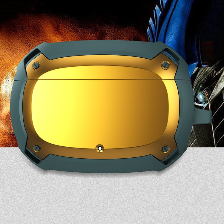 Bumblebee Armor Earphone Protective Case with Hook For Beats Studio Buds(Green + Yellow) - Other Case by PMC TechLife | Online Shopping South Africa | PMC TechLife