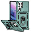 For Samsung Galaxy S22 Ultra 5G Sliding Camshield Holder Phone Case(Dark Green) - free shipping - PMC TechLife - Order now!