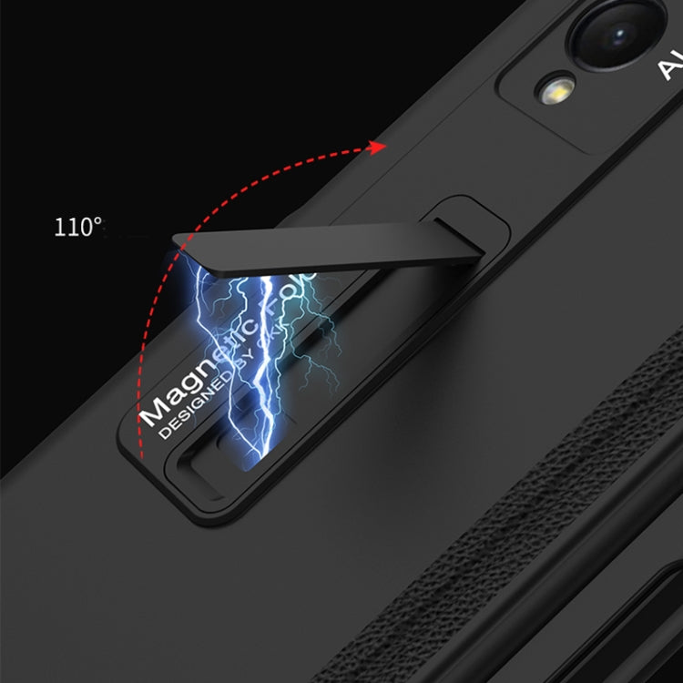 For Samsung Galaxy Z Fold3 5G GKK Magnetic Full Coverage Phone Flip Case with Pen Slot(Gold) - free shipping - PMC TechLife - Order now!