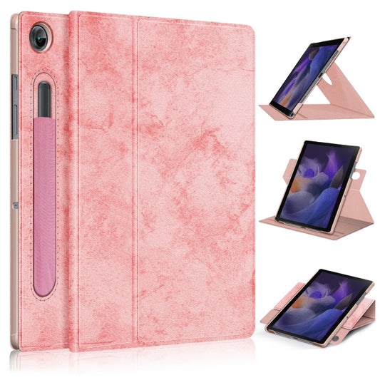 For Samsung Galaxy Tab A8 2022 SM-X200 360 Degrees Rotation Leather Tablet Case(Pink) - free shipping - PMC Jewellery - Order now!