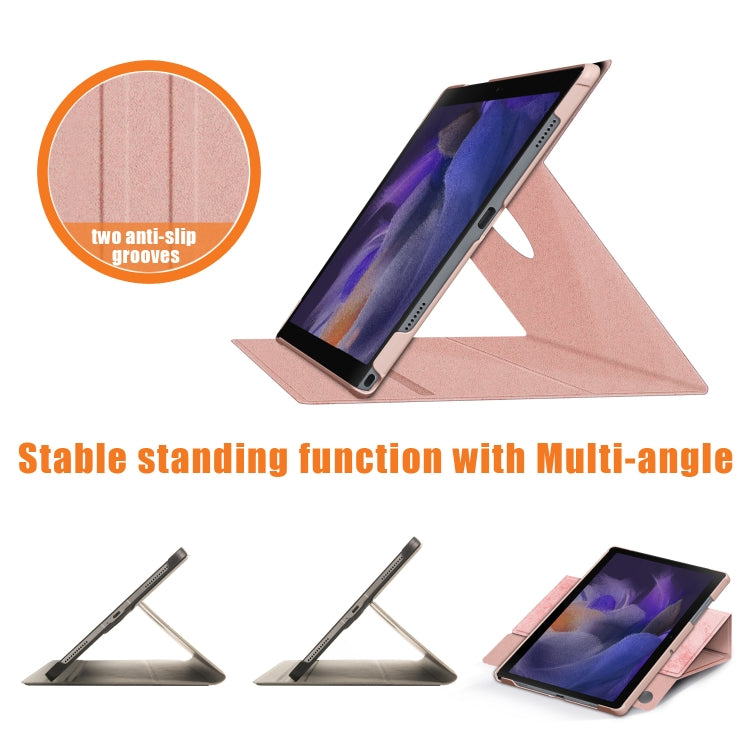 For Samsung Galaxy Tab A8 2022 SM-X200 360 Degrees Rotation Leather Tablet Case(Pink) - free shipping - PMC Jewellery - Order now!