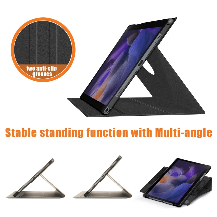 For Samsung Galaxy Tab A8 2022 SM-X200 360 Degrees Rotation Leather Tablet Case(Black) - free shipping - PMC Jewellery - Order now!