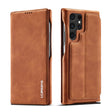 For Samsung Galaxy S22 Ultra 5G LC.IMEEKE Hon Ancient Series Horizontal Flip Leather Phone Case(Brown) - Galaxy S22 Ultra 5G Cases by LC.IMEEKE | Online Shopping South Africa | PMC TechLife | Buy Now Pay Later Mobicred