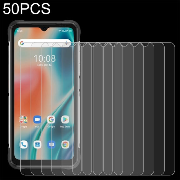 50 PCS 0.26mm 9H 2.5D Tempered Glass Film For Umidigi Bison X10 Pro
