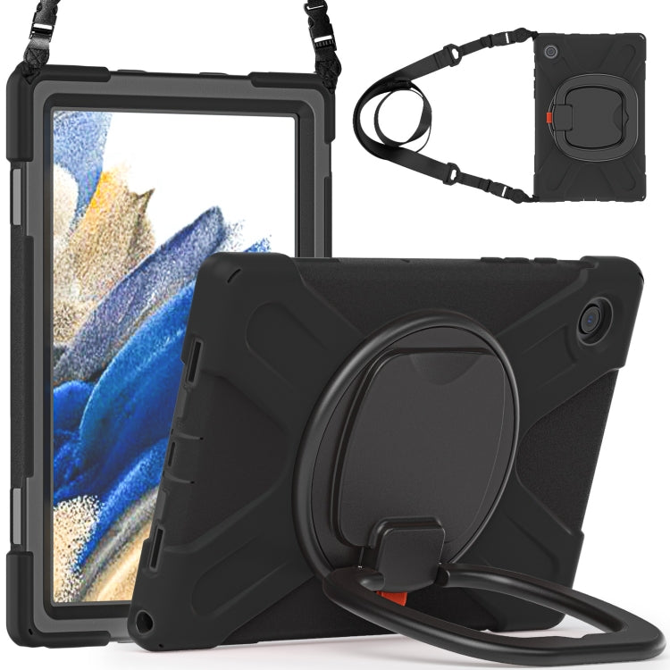 For Samsung Galaxy Tab A8 10.5 2021 Silicone + PC Tablet Case(Black + Black) - free shipping - PMC TechLife - Order now!